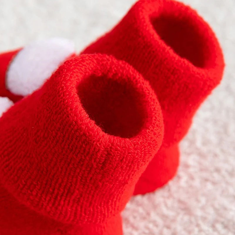 Chaussettes Bébé de Noël Antidérapantes