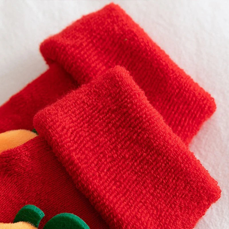 Chaussettes Bébé de Noël Antidérapantes