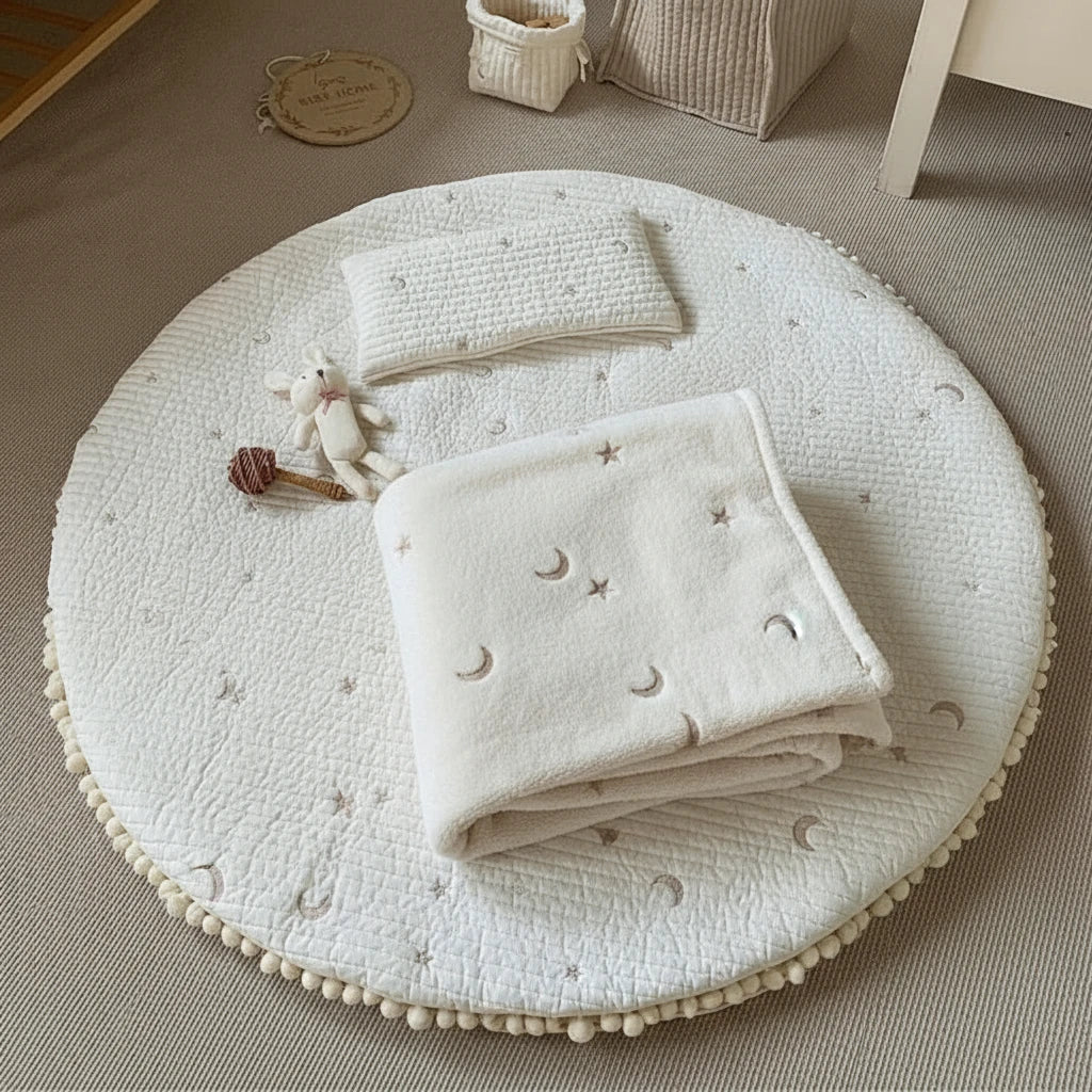 Couverture bébé à motifs ￼