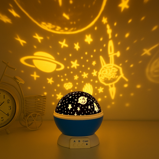 Veilleuse Bébé - StarlightSpinner™ - Bleu