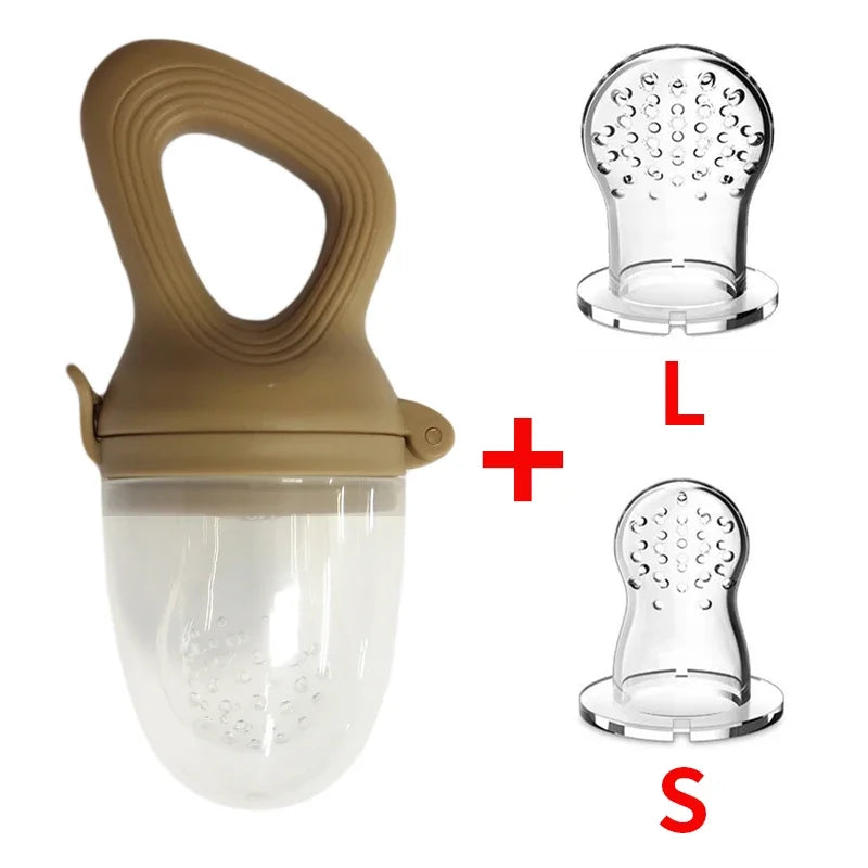 Tétines Mange-Fruits Bébé Silicone avec Couvercle – Tétine d’Alimentation kalinatur™