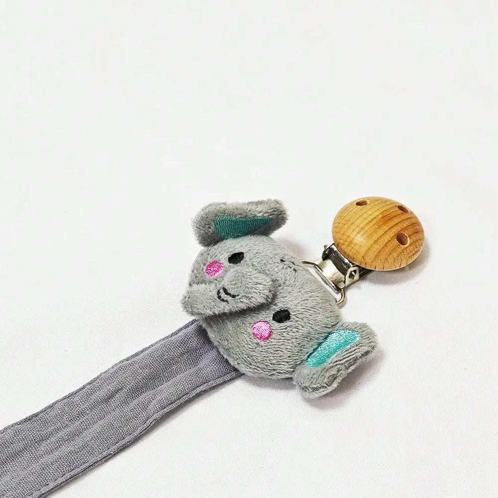 Sujetachupetes de madera y algodón Kalinatur™ – Seguridad y suavidad para el bebé