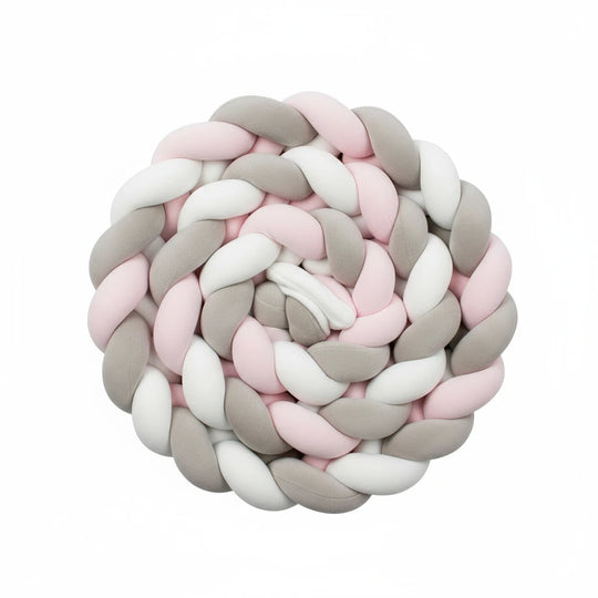Tresse de lit bébé Kalinatur 200 cm – Largeur 20 à 22 cm |en coton doux et respirant