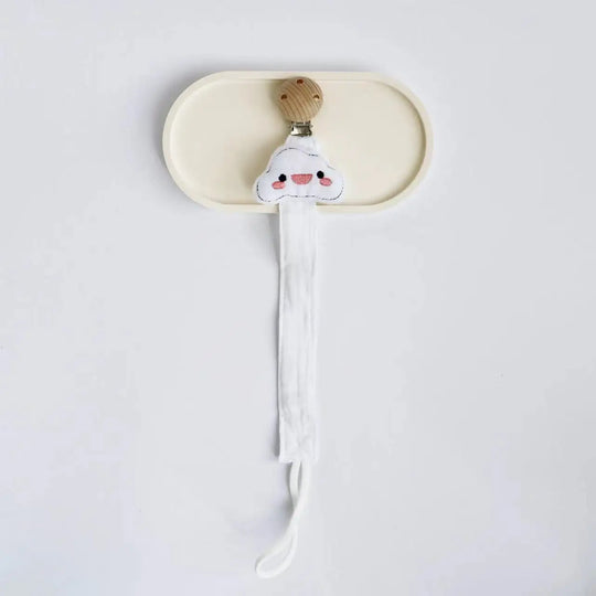 Sujetachupetes de madera y algodón Kalinatur™ – Seguridad y suavidad para el bebé