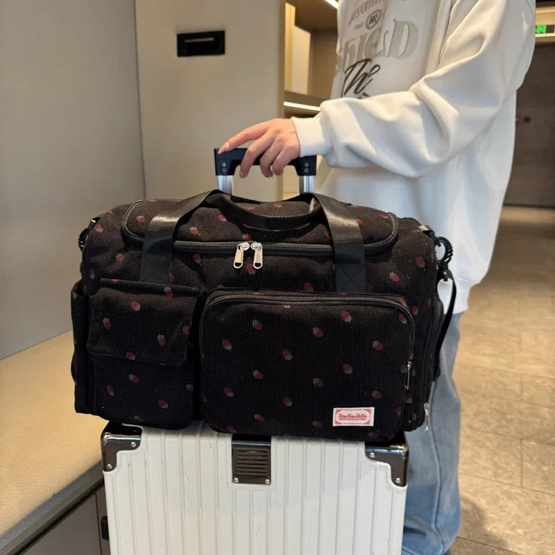 Sac à langer de Voyage en Velours Côtelé   | Kalinatur™