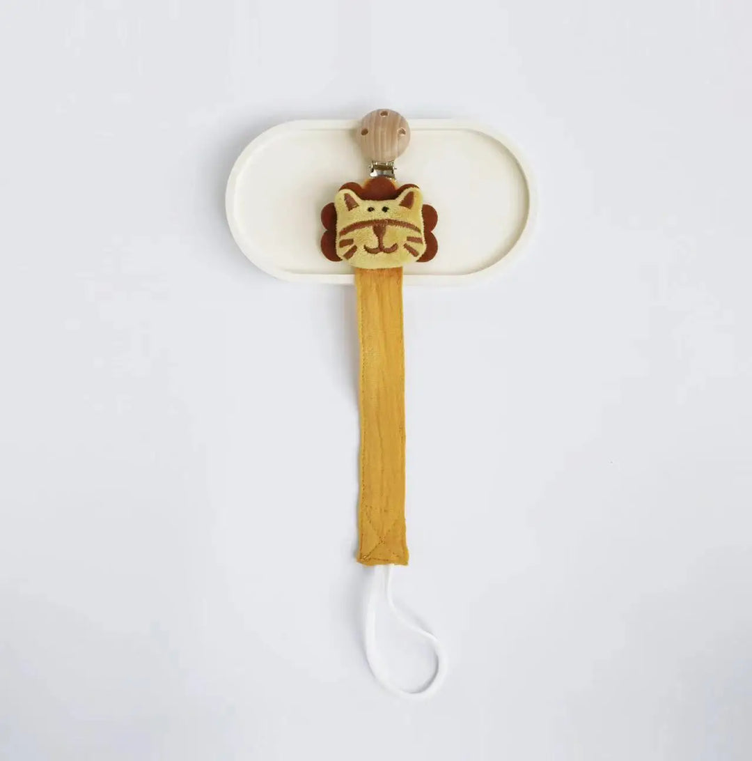 Sujetachupetes de madera y algodón Kalinatur™ – Seguridad y suavidad para el bebé