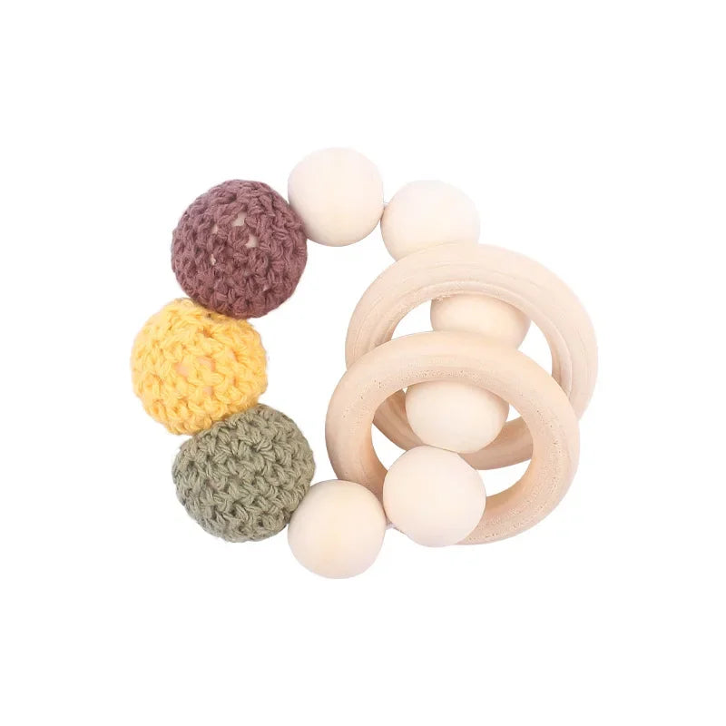 Attache-Tétine Bois & Silicone Naturel – Bracelet Bébé kalinatur™