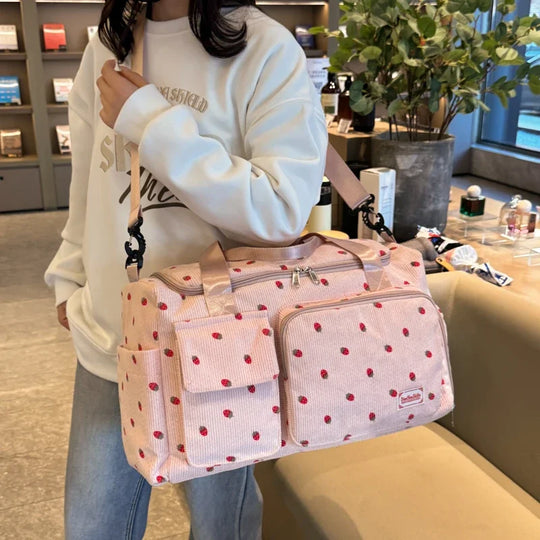 Sac à langer de Voyage en Velours Côtelé   | Kalinatur™