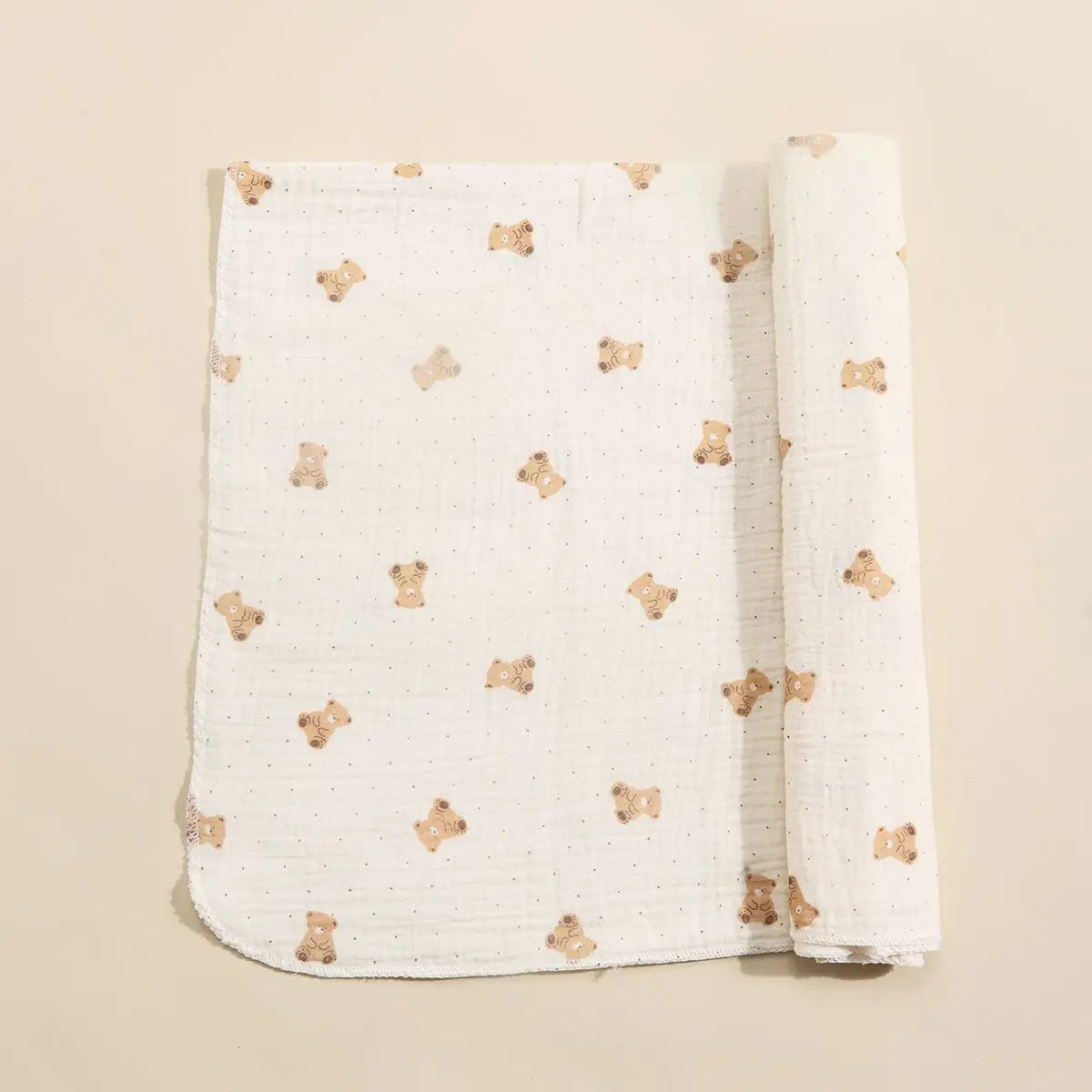 Couverture bébé en mousseline de coton 80x80 cm