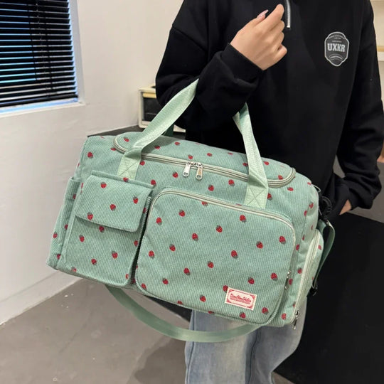 Sac à langer de Voyage en Velours Côtelé   | Kalinatur™