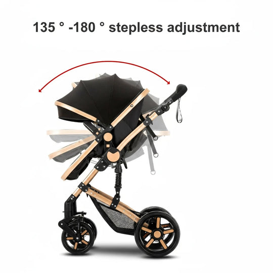 Poussette Bébé 3 en 1 Multifonction Kalinatur™ – Pliable, Tout-Terrain et Confort Absolu dès la Naissance