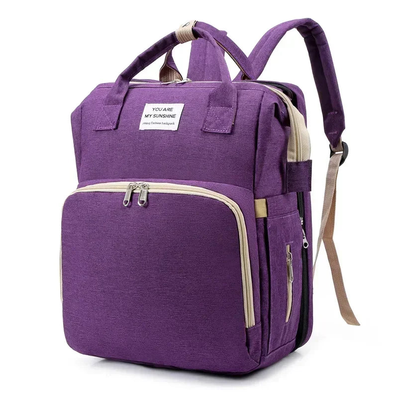 Sac à Langer avec Lit Bébé Intégré-Poches Isothermes et Tissu Imperméable | Kalinatur™