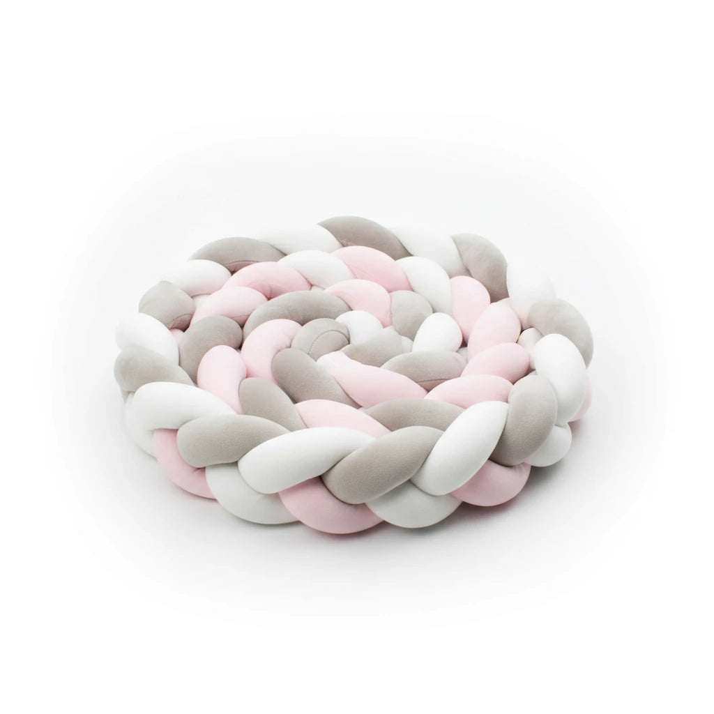 Tresse de lit bébé Kalinatur 200 cm – Largeur 20 à 22 cm |en coton doux et respirant