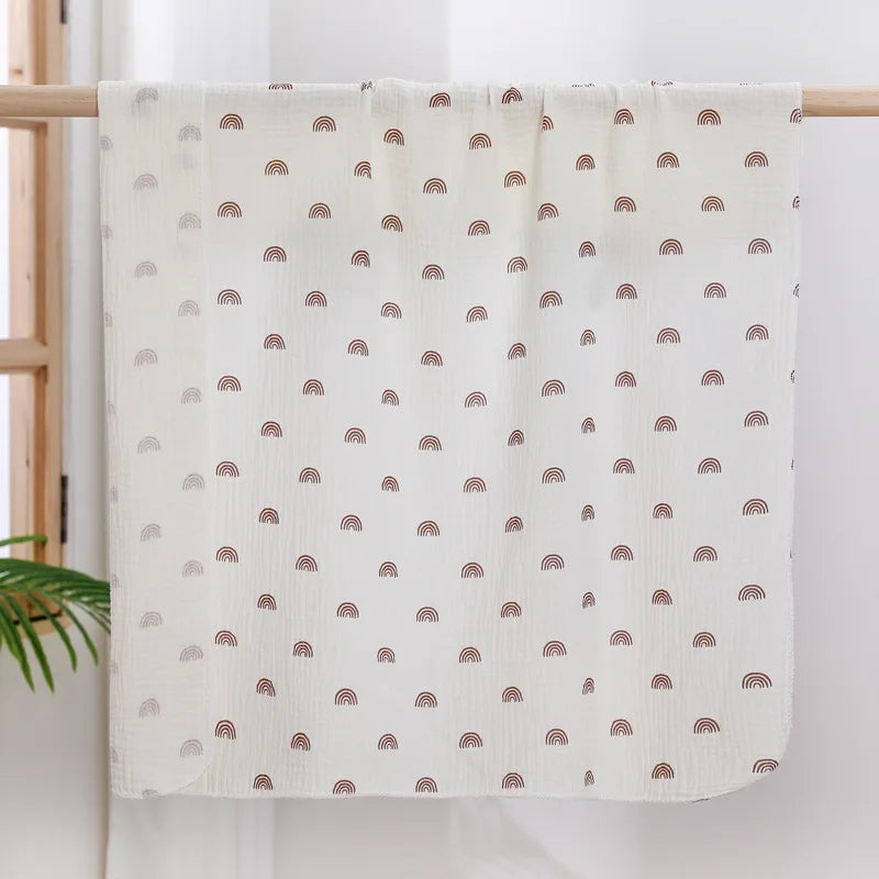 Couverture bébé en mousseline de coton 80x80 cm