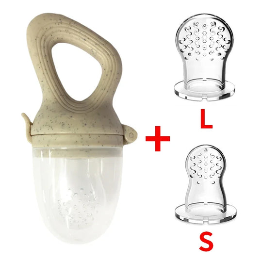 Tétines Mange-Fruits Bébé Silicone avec Couvercle – Tétine d’Alimentation kalinatur™