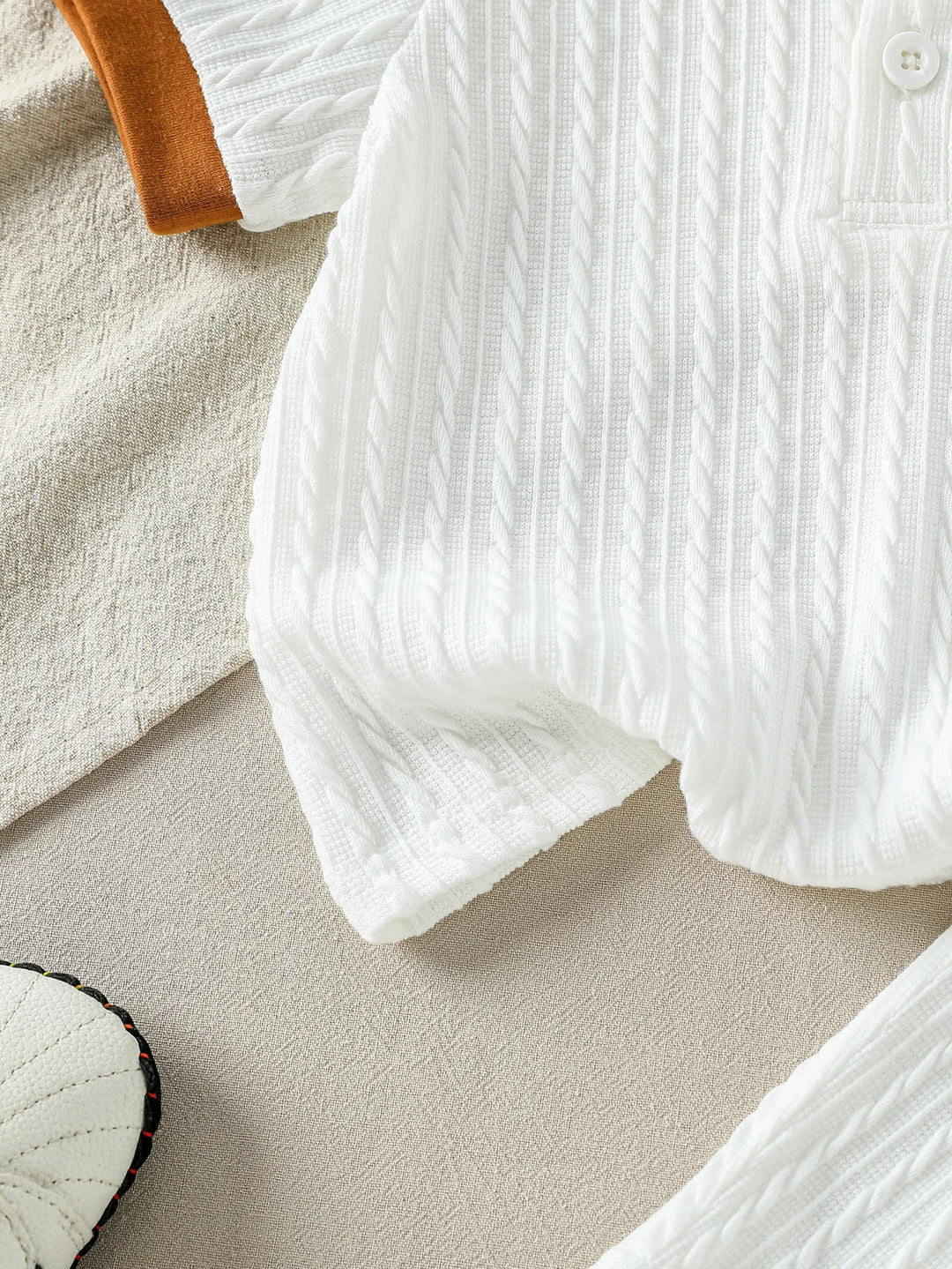 Ensemble Bébé Garçon Blanc Élégant