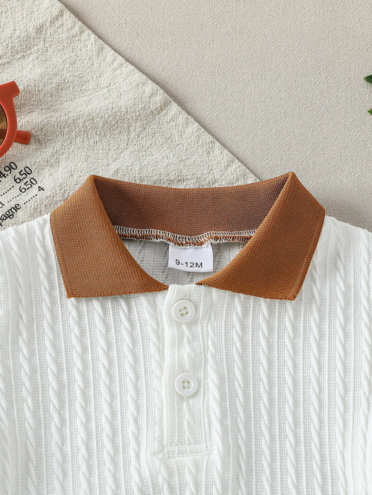 Ensemble Bébé Garçon Blanc Élégant