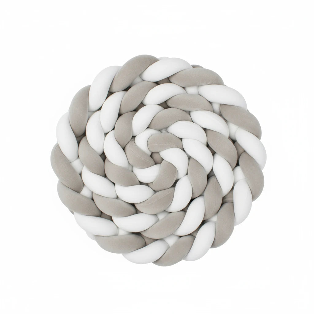 Tresse de lit bébé Kalinatur 200 cm – Largeur 20 à 22 cm |en coton doux et respirant