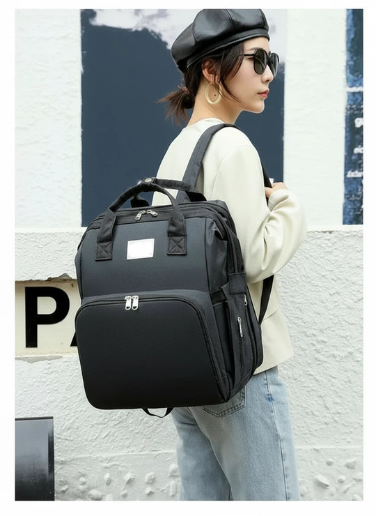 Sac à Langer avec Lit Bébé Intégré-Poches Isothermes et Tissu Imperméable | Kalinatur™