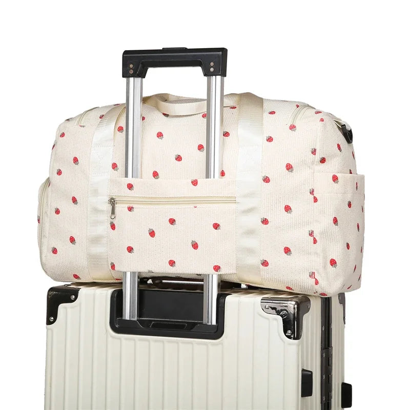 Sac à langer de Voyage en Velours Côtelé   | Kalinatur™