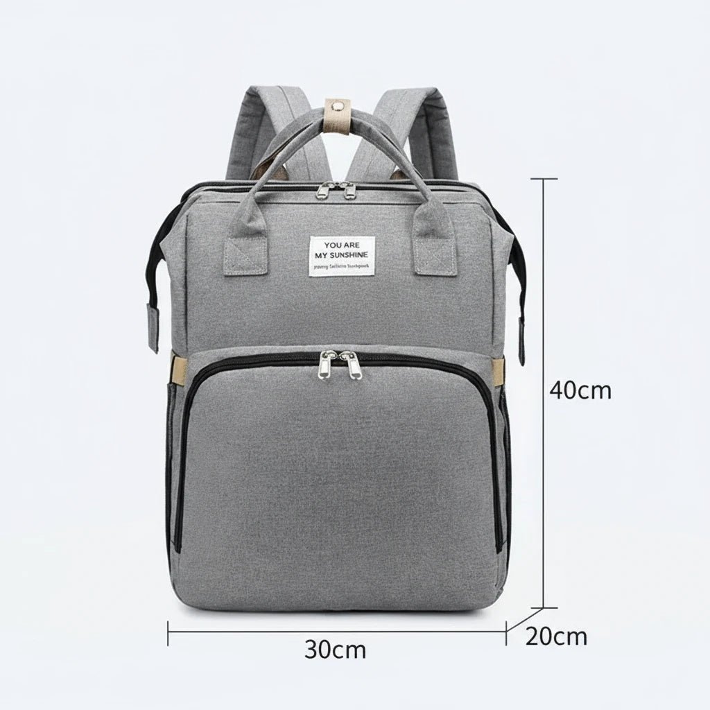 Sac à Langer avec Lit Bébé Intégré-Poches Isothermes et Tissu Imperméable | Kalinatur™