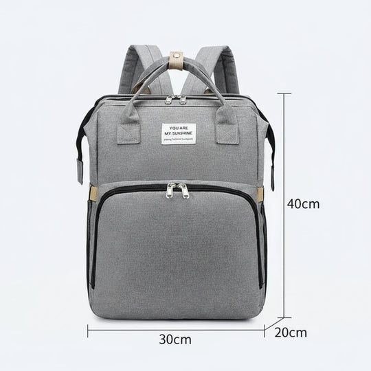 Sac à Langer avec Lit Bébé Intégré-Poches Isothermes et Tissu Imperméable | Kalinatur™