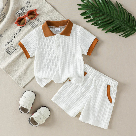 Ensemble Bébé Garçon Blanc Élégant