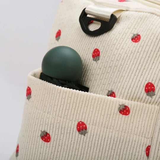 Sac à langer de Voyage en Velours Côtelé   | Kalinatur™