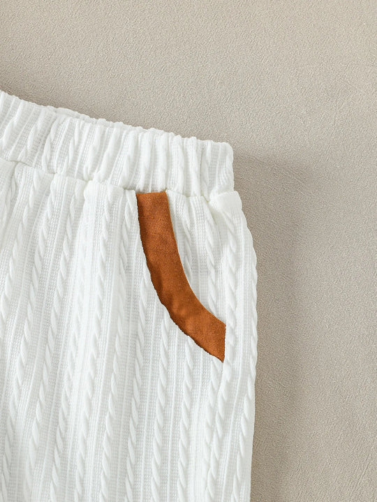 Ensemble Bébé Garçon Blanc Élégant