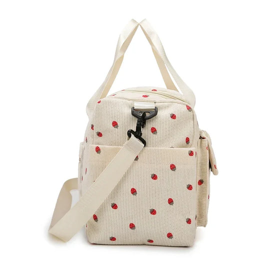 Sac à langer de Voyage en Velours Côtelé   | Kalinatur™