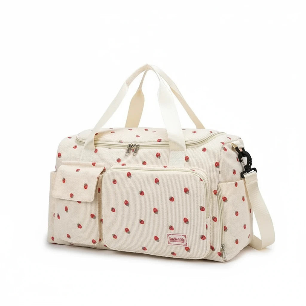 Sac à langer de Voyage en Velours Côtelé   | Kalinatur™