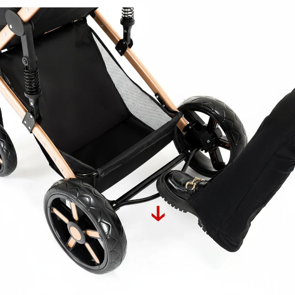 Poussette Bébé 3 en 1 Multifonction Kalinatur™ – Pliable, Tout-Terrain et Confort Absolu dès la Naissance