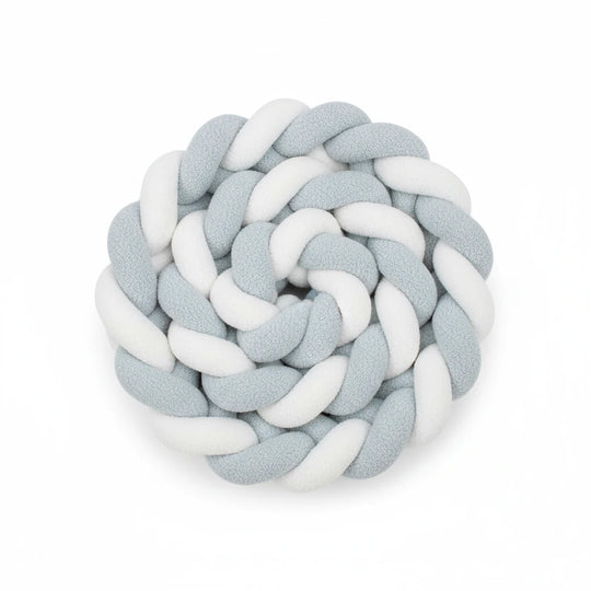 Tresse de lit bébé 2 mètres – Tresse de protection coton doux et respirant | Tour de lit tressé pour berceau et lit bébé