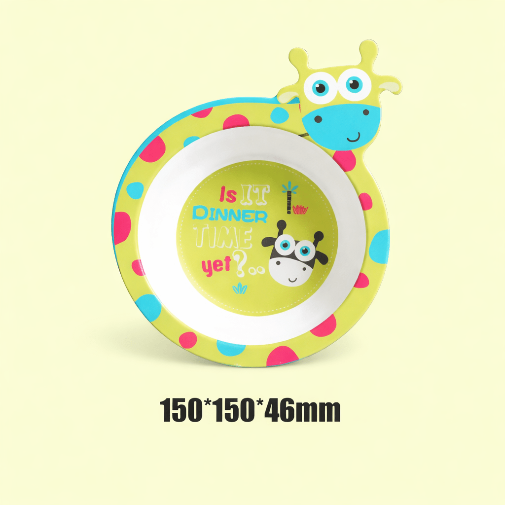 Assiette Bébé en Fibre de Bambou Antidérapante Kalinatur