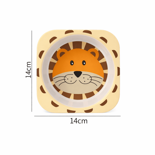 Assiette Bébé en Fibre de Bambou Antidérapante Kalinatur