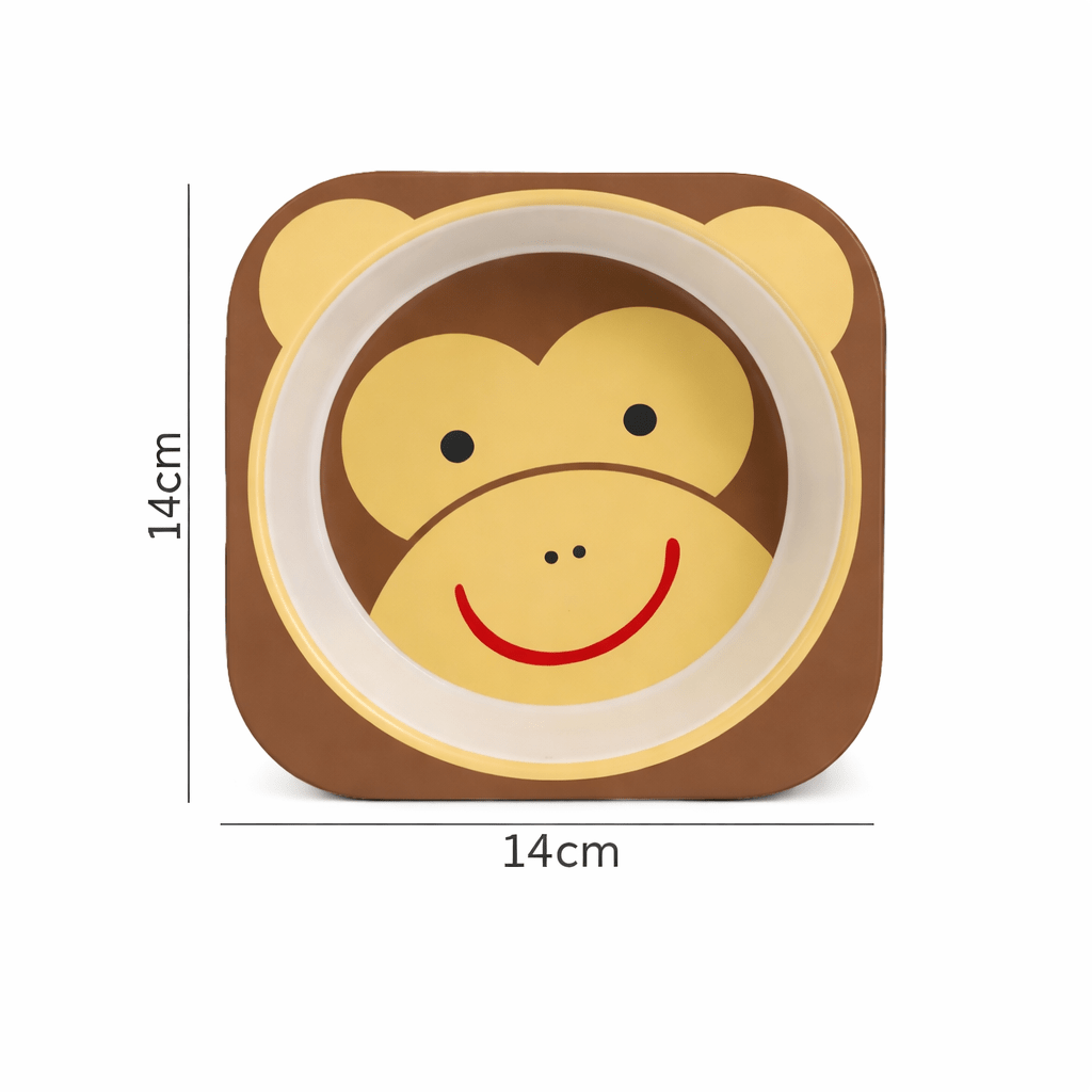 Assiette Bébé en Fibre de Bambou Antidérapante Kalinatur