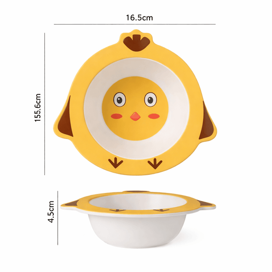 Assiette Bébé en Fibre de Bambou Antidérapante Kalinatur
