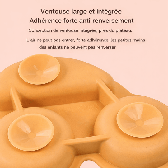 Assiette Bébé Silicone avec Ventouse Kalinatur
