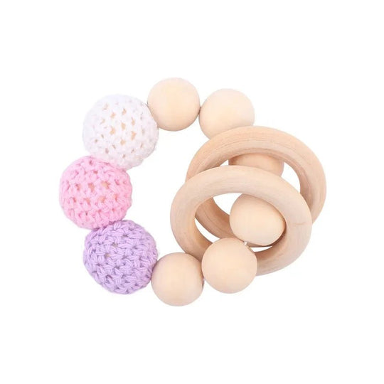 Attache-Tétine Bois & Silicone Naturel – Bracelet Bébé kalinatur™