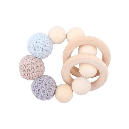 Attache-Tétine Bois & Silicone Naturel – Bracelet Bébé kalinatur™