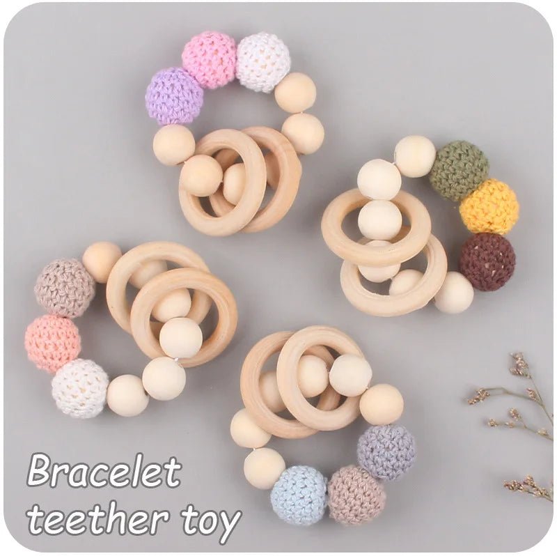 Attache-Tétine Bois & Silicone Naturel – Bracelet Bébé kalinatur™