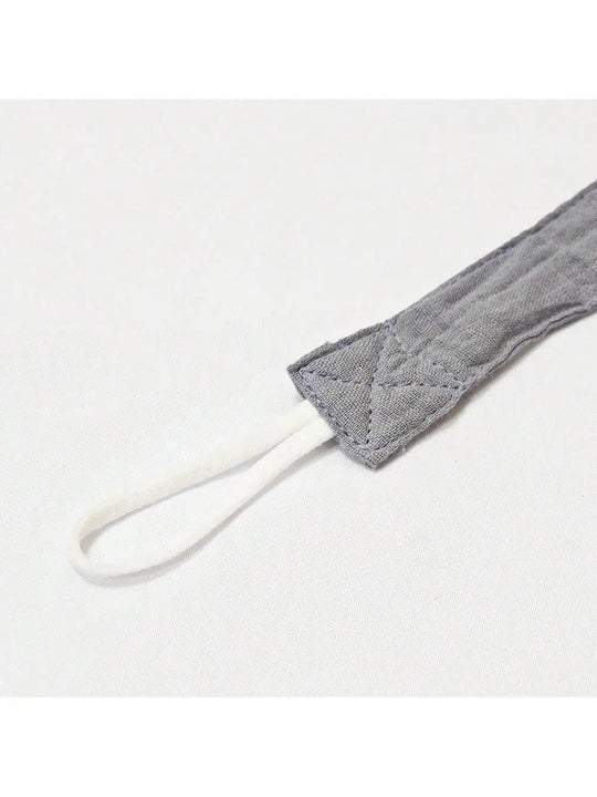 Attache-tétine en bois et coton– Sécurité & douceur bébé