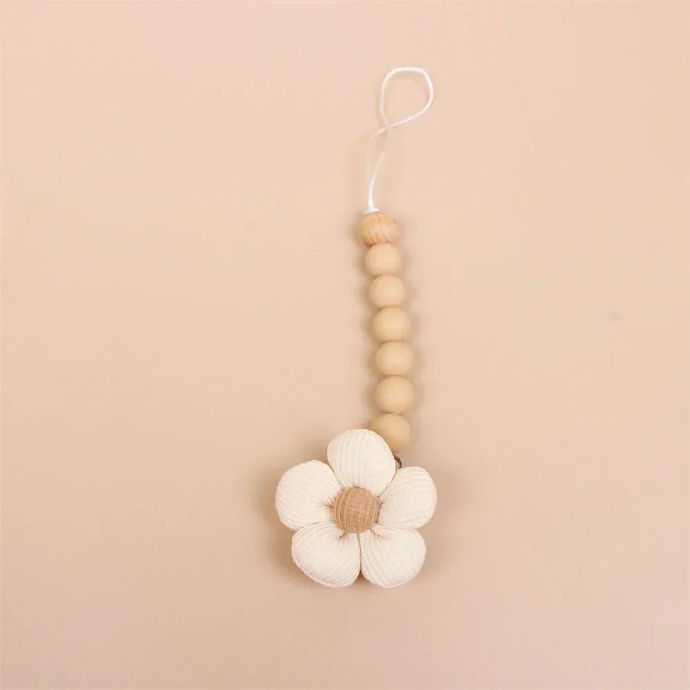 Attache-tétine fleur silicone Kalinatur™ – Anneau de dentition naturel