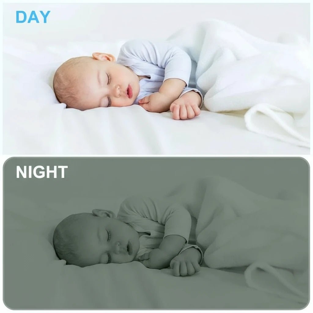 Babyphone avec Caméra & Écran 3.5” – Vision Nocturne & Température