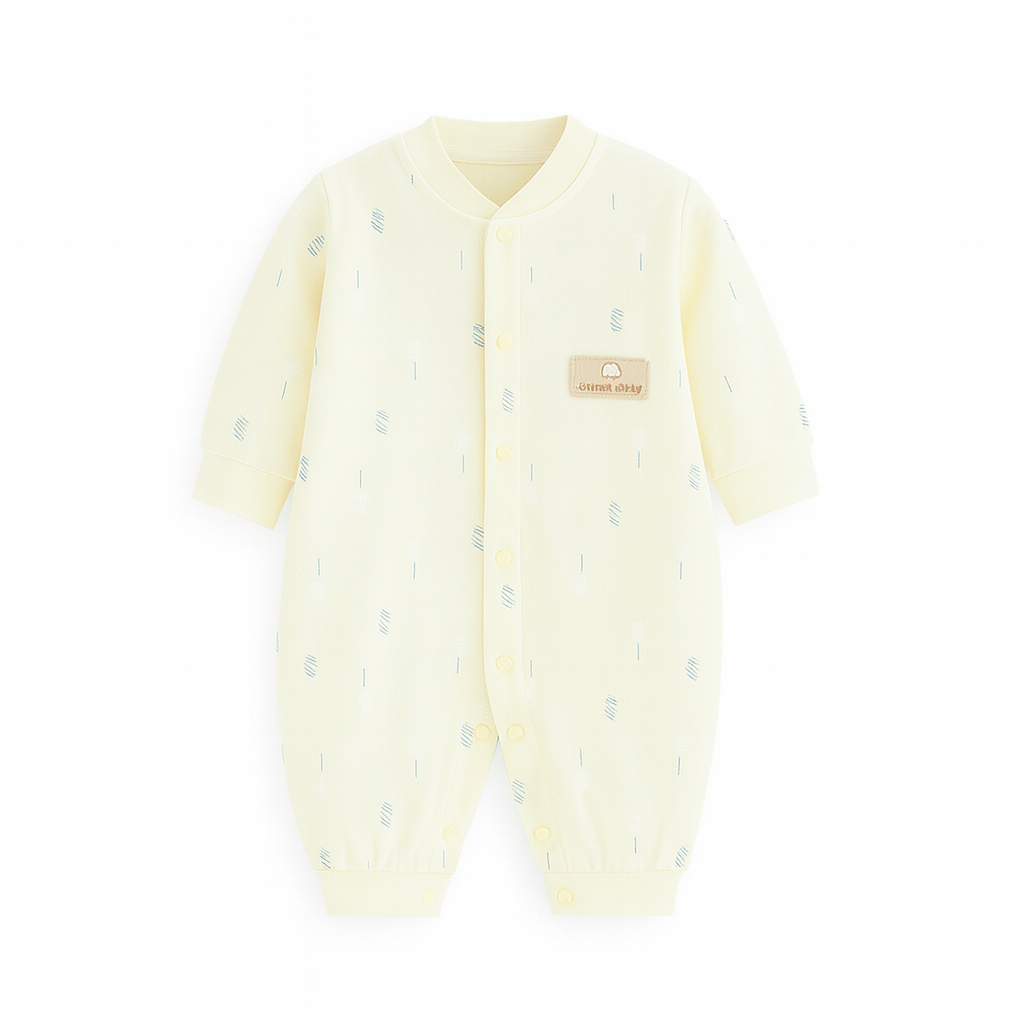 combinaison bebe jaune