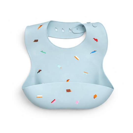 Bavoir Bébé en Silicone Imperméable avec Récupérateur Kalinatur