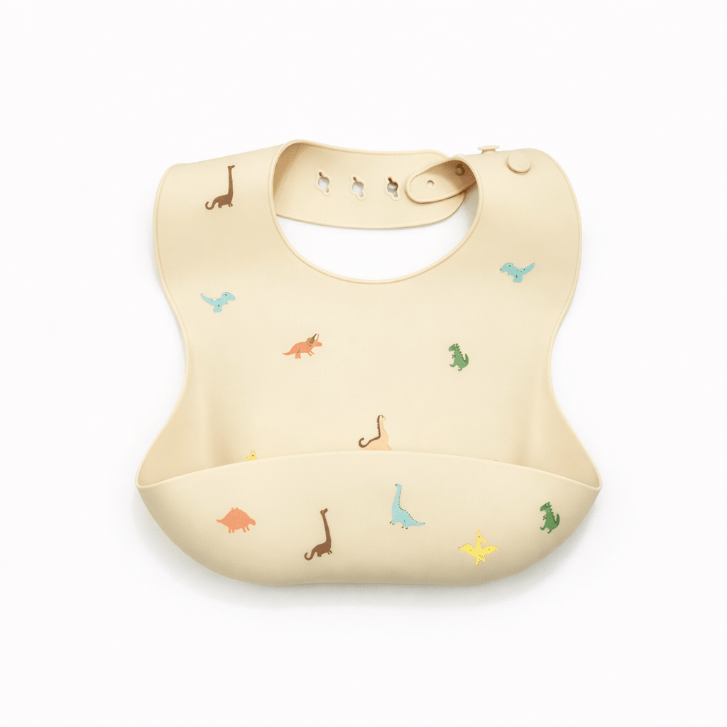 Bavoir Bébé en Silicone Imperméable avec Récupérateur Kalinatur