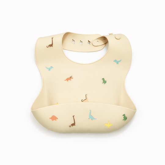 Bavoir Bébé en Silicone Imperméable avec Récupérateur Kalinatur