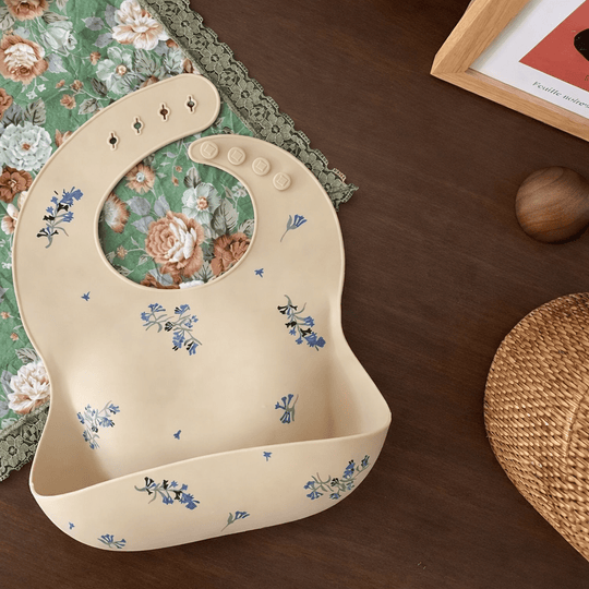 Bavoir Bébé en Silicone Imperméable avec Récupérateur Kalinatur