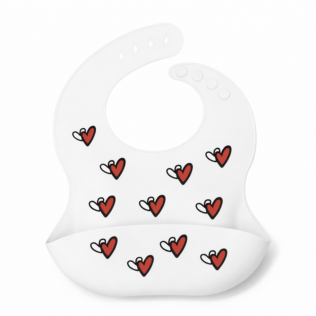 Bavoir Bébé en Silicone Imperméable avec Récupérateur Kalinatur